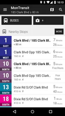 MonTransit Brampton Transit Bus android App screenshot 2